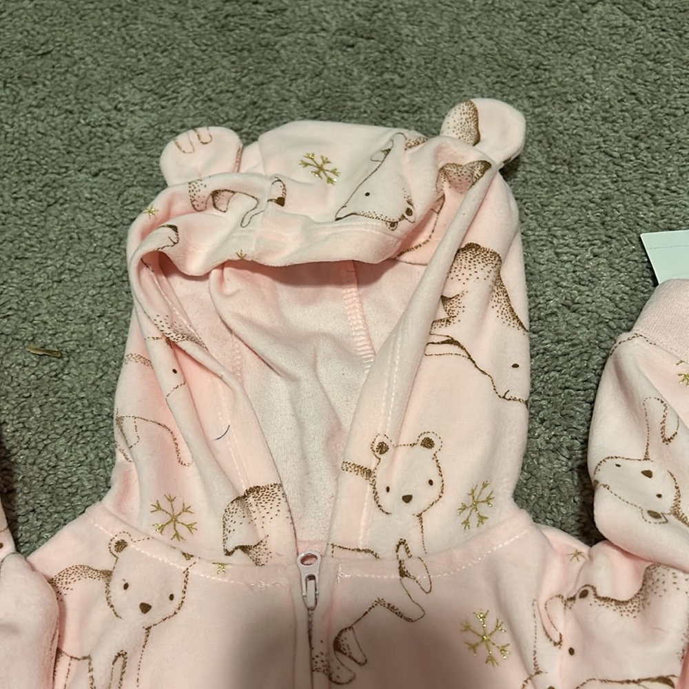 Fleece sleeper pjs. - Picture 2 of 4